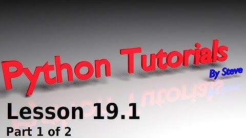 Python Tutorial v3.2.5 Lesson 19.1 - Rock Paper Scissors Development (1 of 2)