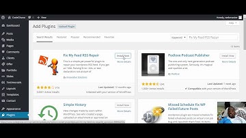 How to fix rss feed error in wordpress