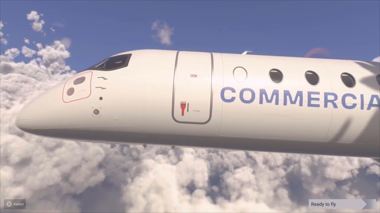 MSFS2024 HEART AEROSPACE ES-30 BASIC LIVERIES BASE PS5 4K GAMEPLAY