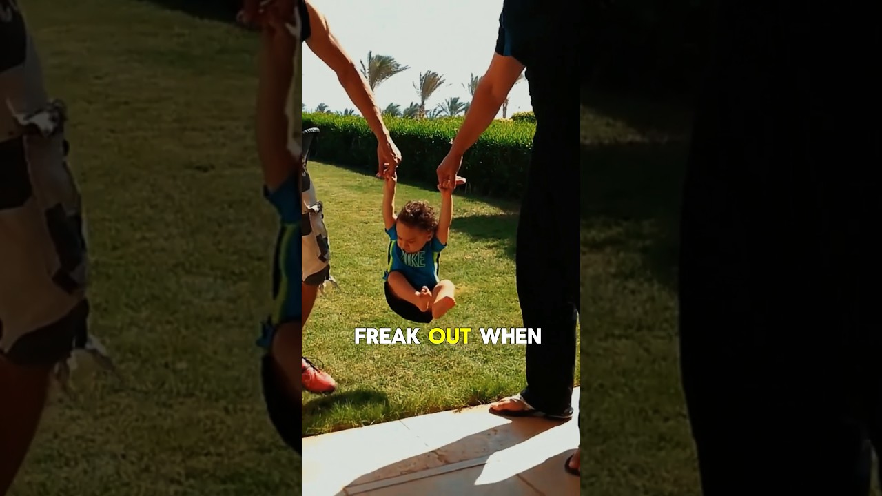 why are babies afraid of grass😱?#shorts #baby