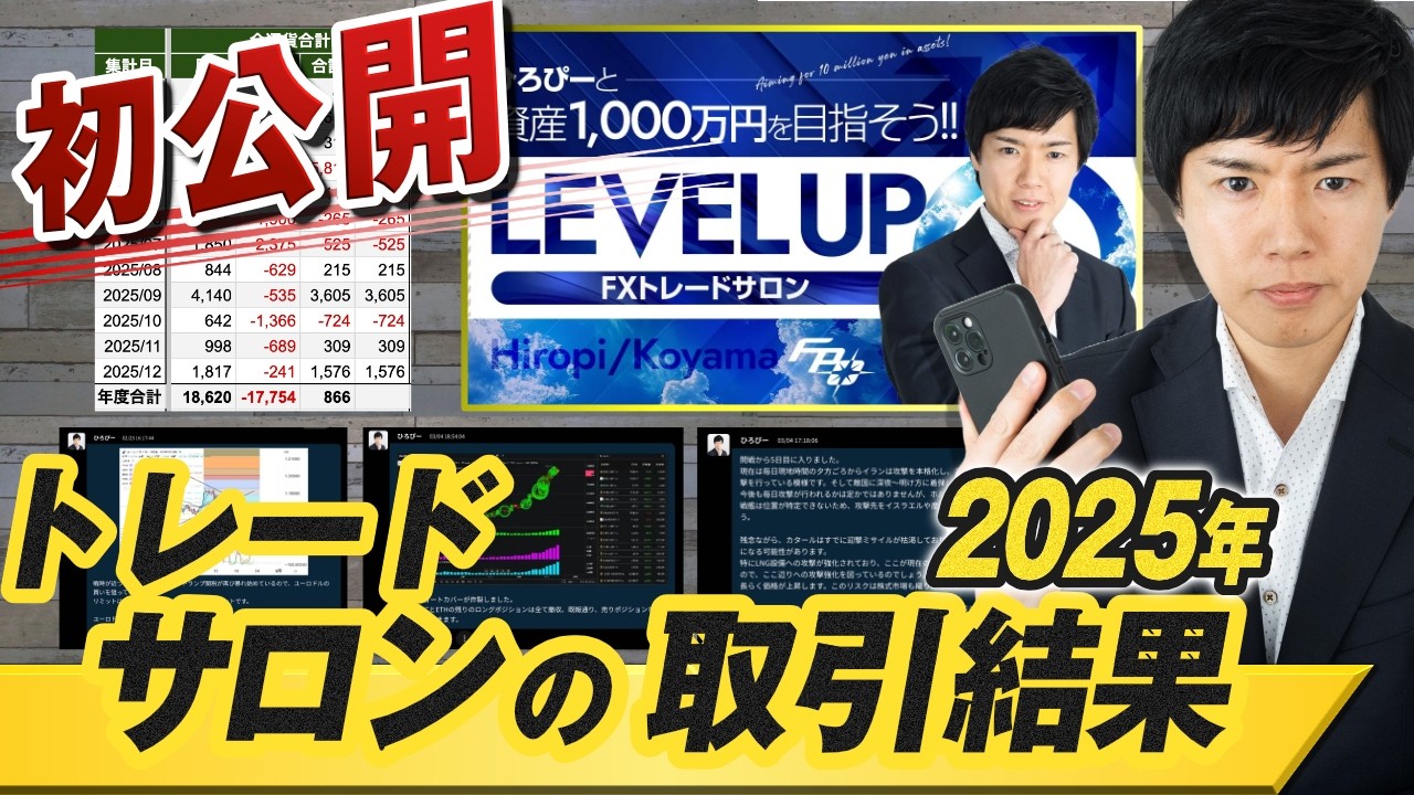 【FX2025年実績】トレードサロンでのひろぴーと児山の配信履歴勝ち負け全てお見せします
