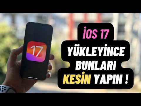 iOS 17 YÜKLEDİKTEN SONRA BUNLARI YAPIN !