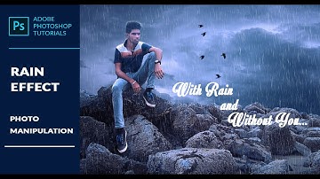 Rain Effect Photo Manipulation in Photoshop cc