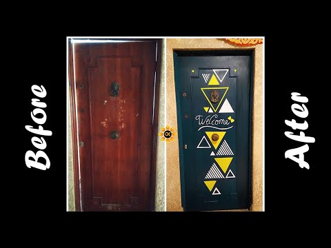 ازاي حولت باب الشقه بالرسم عليه