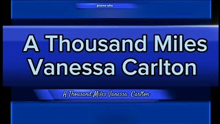 A Thousand Miles Vanessa Carlton Karaoke