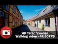 Beautiful Ystad - Sweden City Walk - Slow TV - 4K 60 FPS