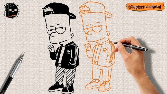 Como desenhar o Bart Simpsons mandraka 