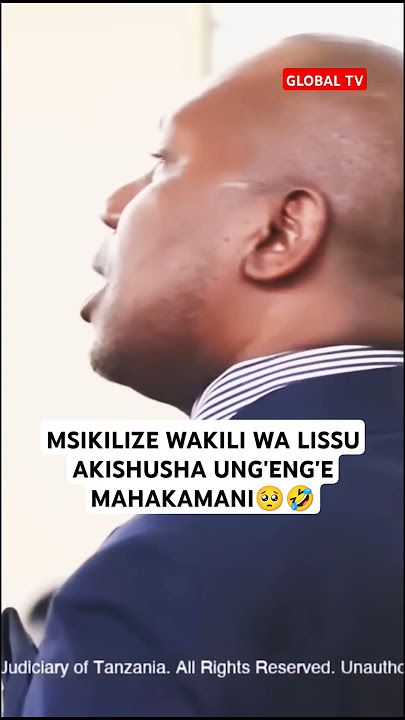 MSIKILIZE WAKILI WA LISSU  AKISHUSHA UNG'ENG'E MAHAKAMANI🥺🤣 #breaking #lissu #kibatala