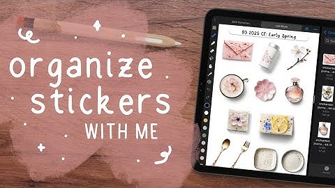 how i organize my digital stickers | noteful