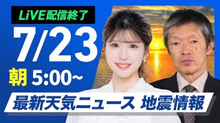 ウェザーニュースの配信のサムネイル画像