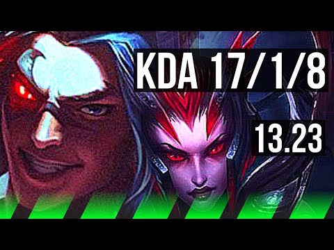 KAYN vs ELISE (JNG) | 17/1/8, Legendary, 900K mastery, 300+ games | KR Diamond | 13.23