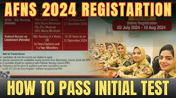 AFNS  Registration 2024| AFNS  Test Preparation 2024 | Test Pattern & Syllabus | Complete Details.