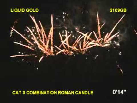 Liquid Gold 35 Shot Cake - www.fireworksarcade.co.uk