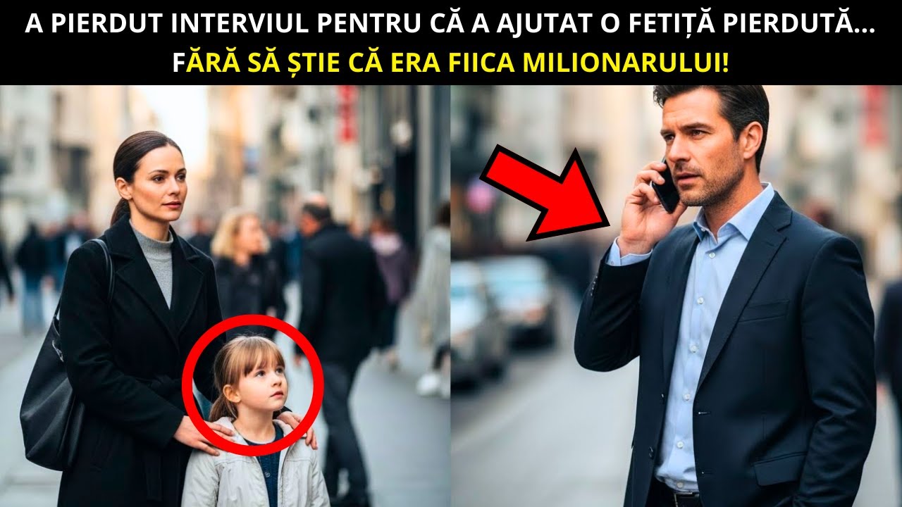 A PIERDUT INTERVIUL PENTRU CĂ A AJUTAT O FETIȚĂ PIERDUTĂ… FĂRĂ SĂ ȘTIE CĂ ERA FIICA MILIARDARULUI!