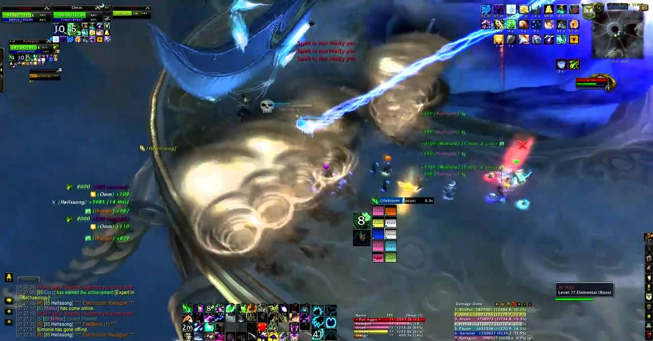 Cadia vs Al'Akir 10 - Resto Druid PoV (Cataclysm WoW)