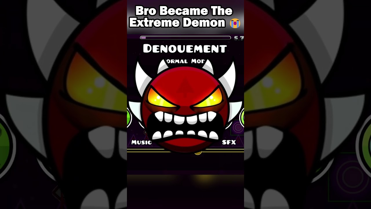 Bro BECAME The Extreme DEMON 😭🙏 #geometrydash #gd