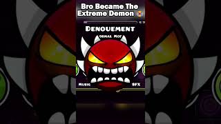 Bro BECAME The Extreme DEMON 😭🙏 #geometrydash #gd