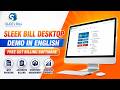 Sleek Bill Desktop Demo (Offline) in English | Free GST Billing Software | Invoice, Stock & Reports