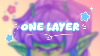Painting on ONE Layer | Another Alien Speedpaint 👽✨ | CSP