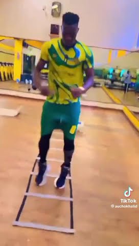 Khalid aucho in training session