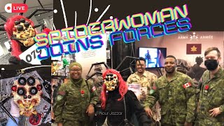 SPIDERWOMAN AT HAL-CON 2022+MEETS THE CANADIAN ARMY! The Long-Awaited Documentary ll Tutorial +Vlog