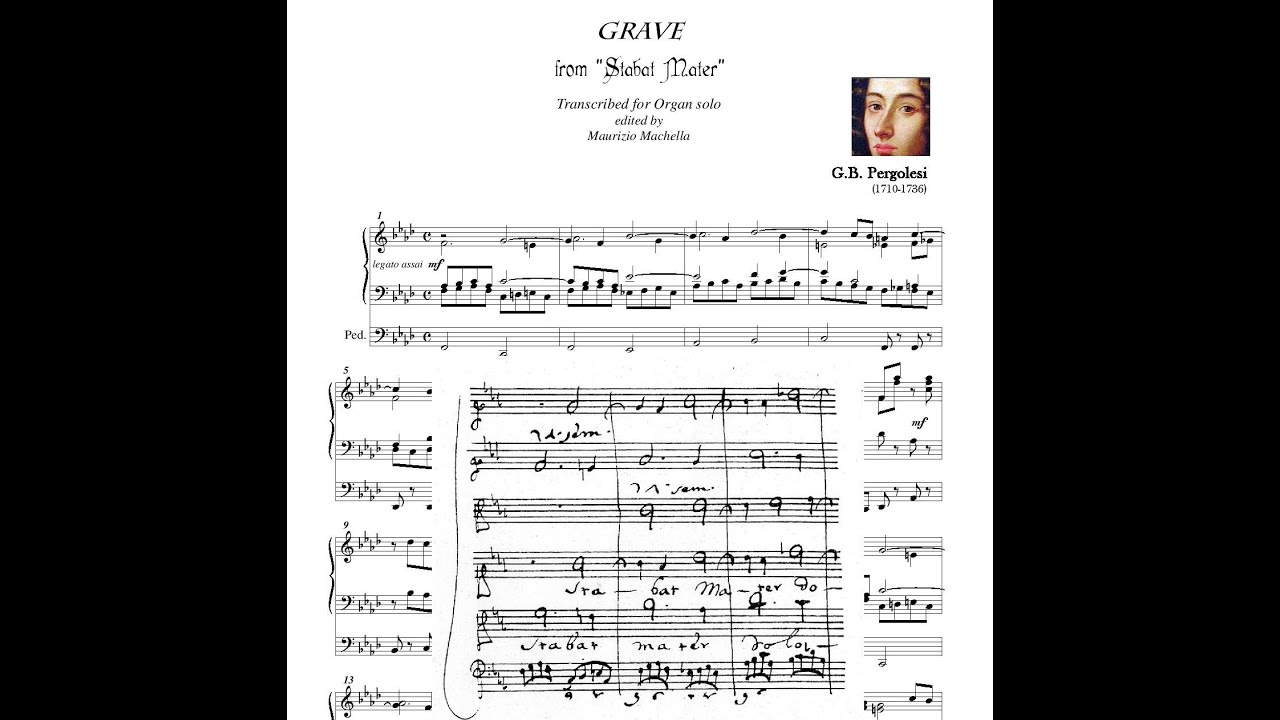 Giovanni Battista Pergolesi (1710-1736): Stabat Mater (I Mov.) - Organ transcription