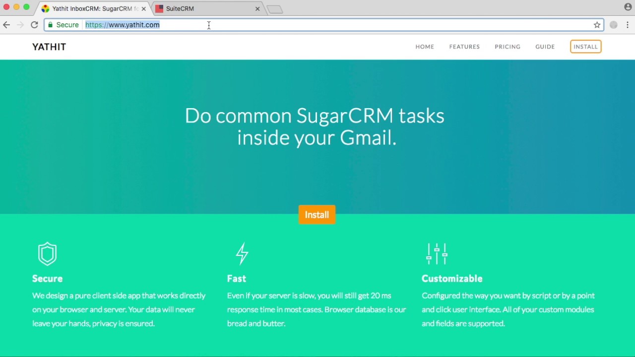 Setup and Install Yathit Chrome Extension: SugarCRM for Gmail