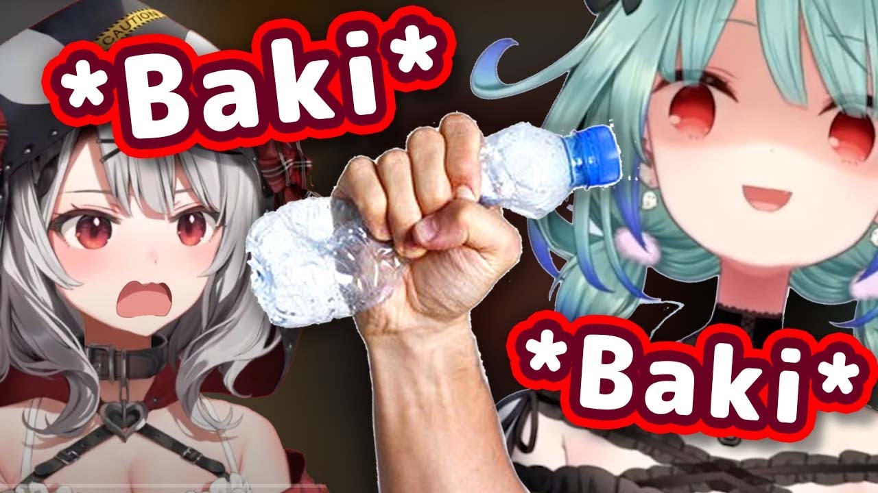 Rushia Scares Chloe By Crushing Plastic Bottle With Her Bare Hands 【ENG Sub/Hololive】