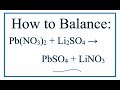 Balancing Chemical Equations with Polyatomic Ions