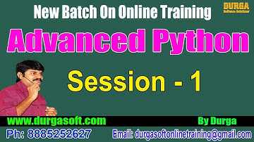 Advanced Python || OOPs:Class,Object and Reference Variables in Simple Way||by Durga On 09-07-2018
