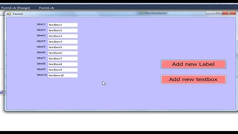 Visual basic.net: Dynamically created controls(TEXTBOX-LABEL)