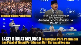 Hingga Dihujani Beberapa Pertanyaan, Prabowo Bicara Tegas  IISS 2024 SINGAPURA MEMUKAU