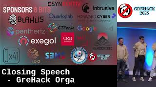 Closing Speech - GreHack Orga