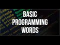 Programming Words You Should Know