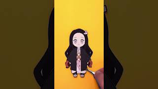 Cutest Nezuko Paper Doll Ever – Watch Her Transform! 🌸👘