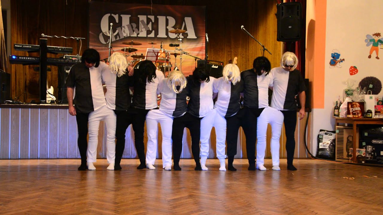 černobílý tanec, maškarní Sehradice 2016