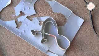 DIY Broken Mirror 3D Letter