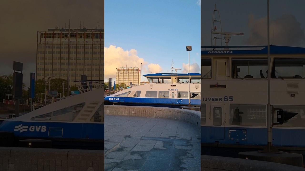 Pont over het IJ Amsterdam Netherlands 