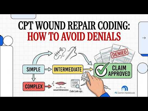CPT Wound Repair Coding: How to Avoid Denials (Simple, Intermediate, Complex)