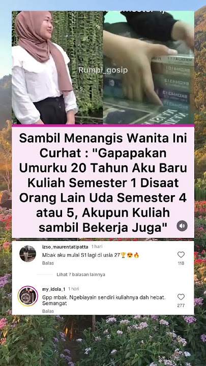 Gpp mba, ngebiayain kuliah sendiri udah hebat bngt