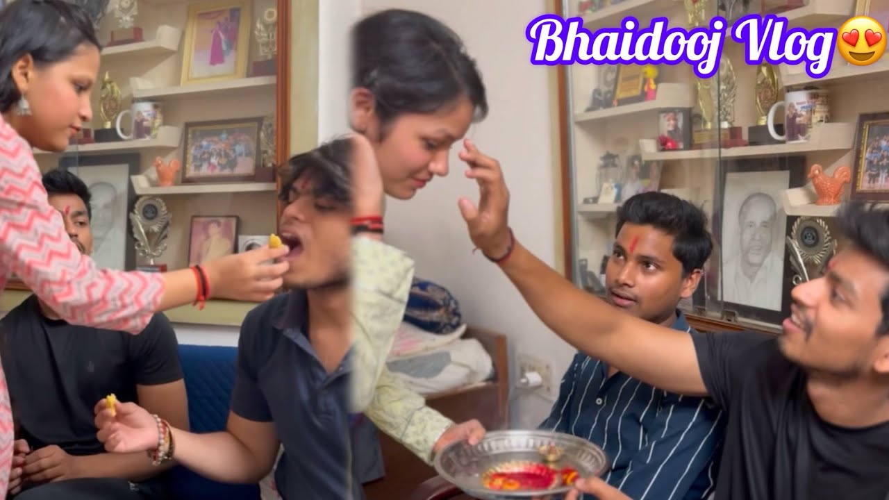 Bhaiyadooj celebrations with cousins 🎉🥳😍