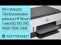 Wi-Fiin ei saada yhteyttä | Tulost. ei löydy | HP Smart Tank 670 720 750 6000 7000 7300 | HP Support