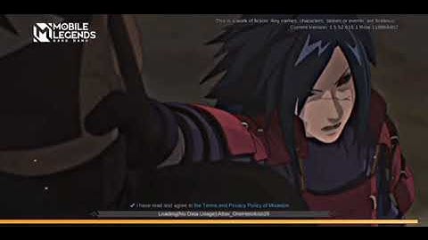 Loading Screen Mobile Legends X Uchiha Madara