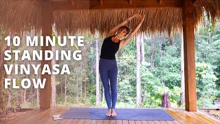 10 MINUTE STANDING VINYASA FLOW | Gentle and easy.. Ashley Freeman