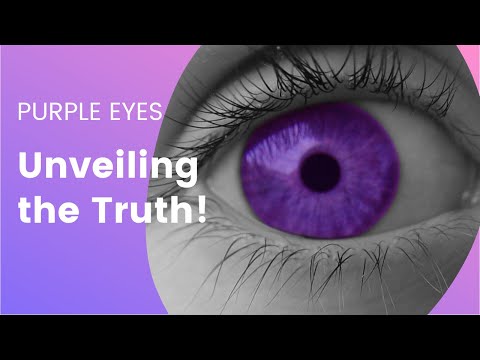 Video: Purple eyes - myth or reality