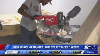 High school grads jumpstart trade careers with 'construction boot camp'