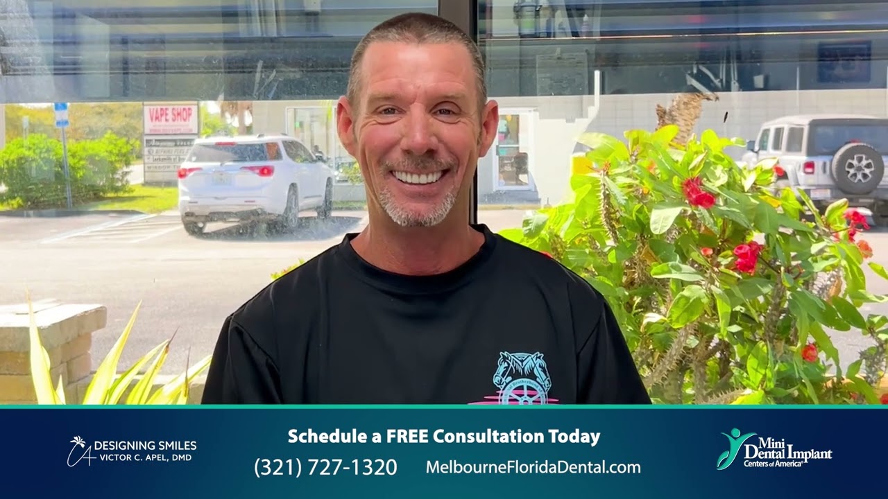 Mini Dental Implants Patient Testimonial at Designing Smiles Dentistry in Melbourne, Florida