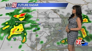 Hot again today before rain chances pick up