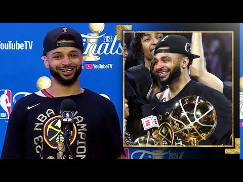 Jamal Murray's emotional reaction to winning the 2023 NBA Championship 🏆