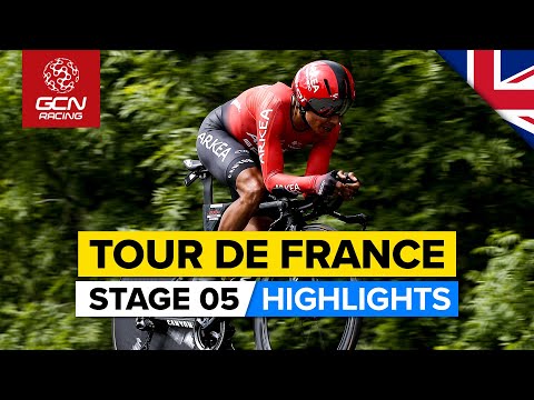 Tour de France 2021 Stage 5 Highlights | Van Der Poel Hangs On To Yellow Despite Surging Pogačar!